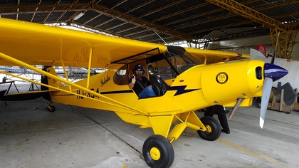 Robby Clemens mit Pilot und Hund