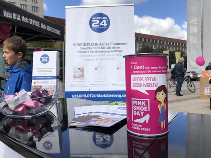 GELDPILOT24 active at Pink-Shoe-Day