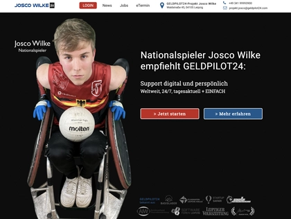 Nationalspieler Josco Wilke wird GELDPILOT24-Botschafter