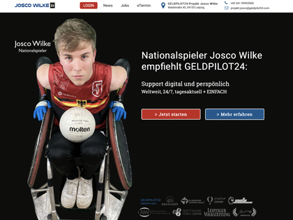 Nationalspieler Josco Wilke wird GELDPILOT24-Botschafter