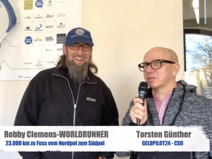 WORLDRUNNER Robby Clemens besucht GELDPILOT24